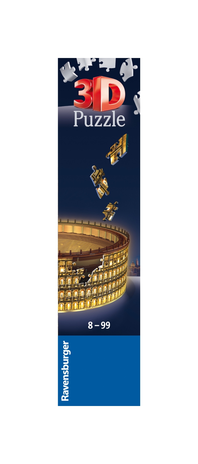 RAVENSBURGER - 3D PUZZLE COLOSSEO NIGHT EDITION, ROMA, 216 PEZZI, 10+ ANNI  - Toys Center