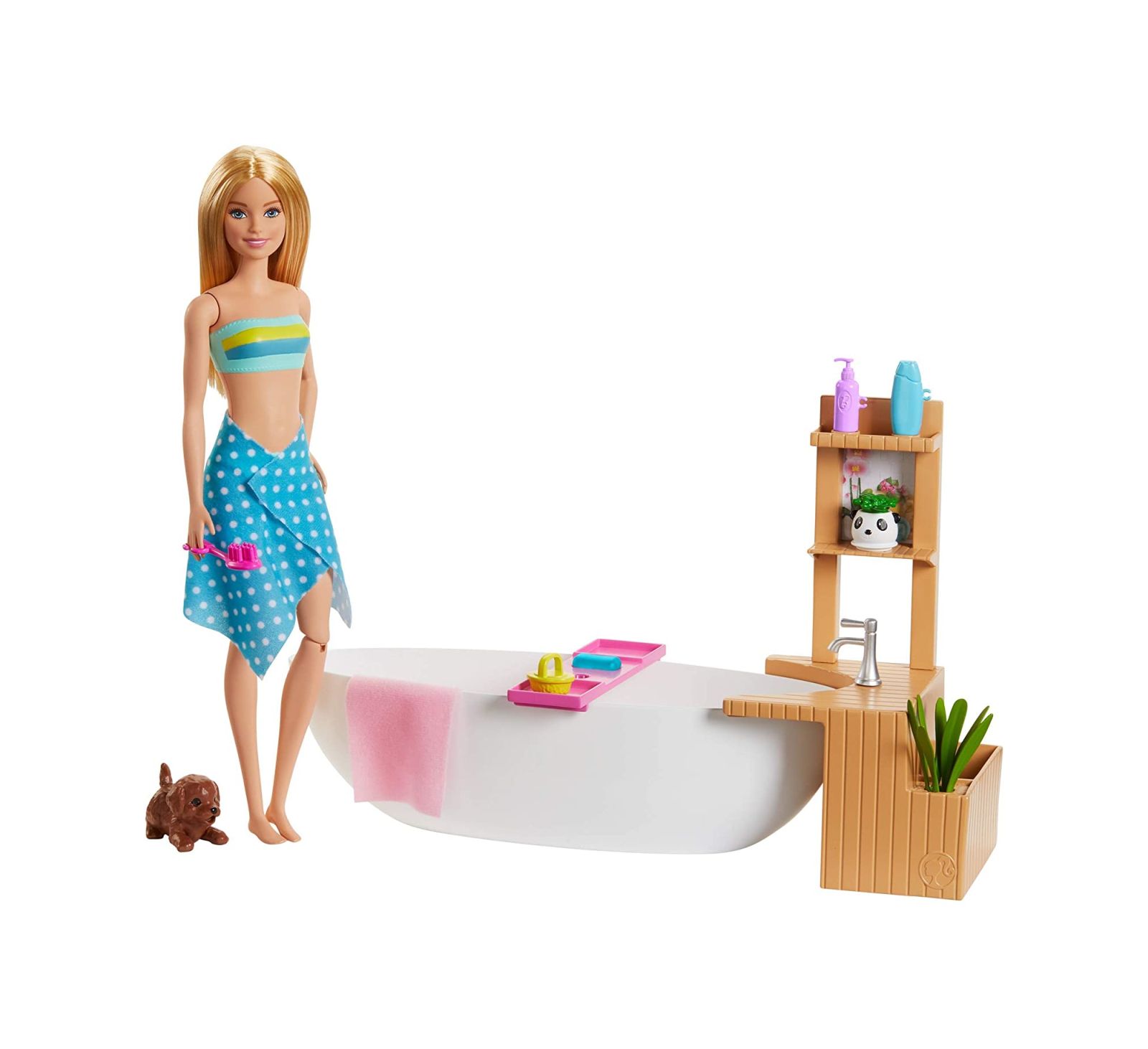 Bambola Barbie dimensioni vasca d'angolo in legno per bambole 