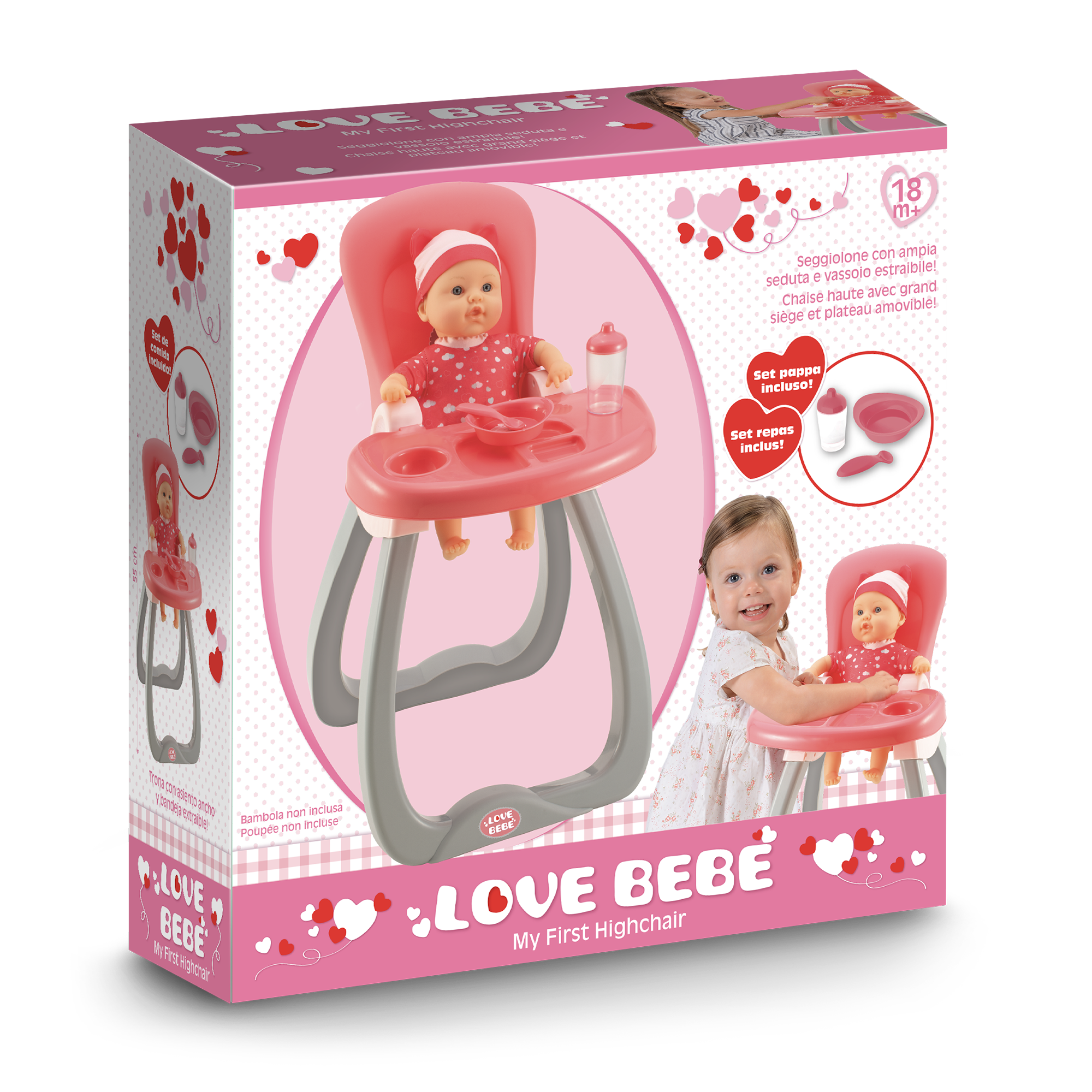 Manhattan toy Seggiolone Floreale - Perfetto per Bambola Baby Stella bambina