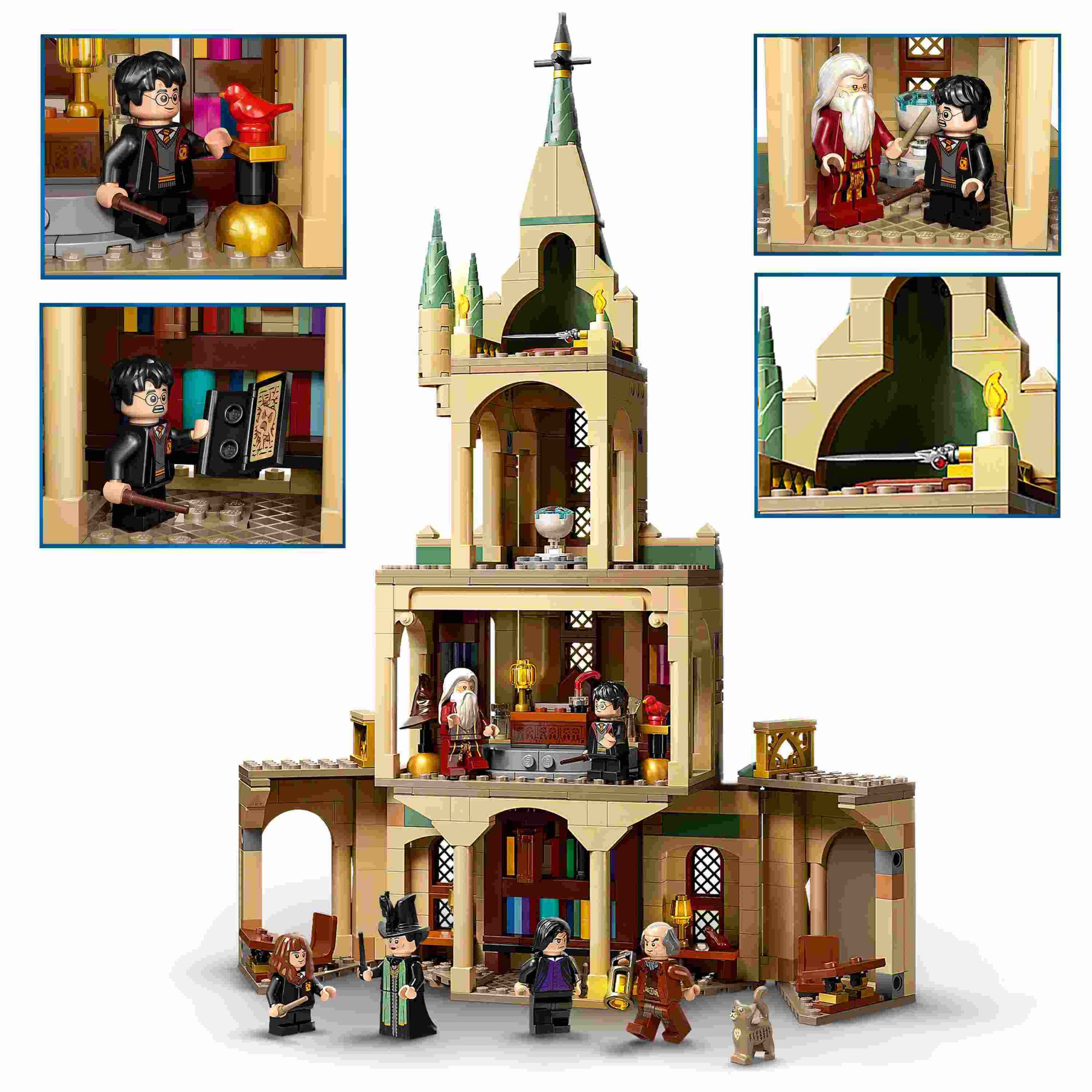 Lego harry potter 76402 hogwarts: ufficio di silente, castello giocattolo  con cappello parlante e spada di grifondoro - Toys Center
