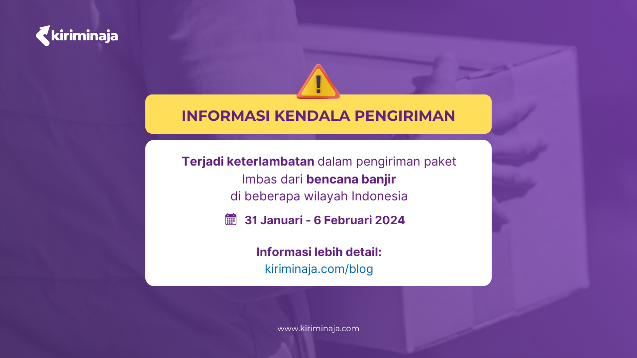 info kendala pengiriman kiriminaja