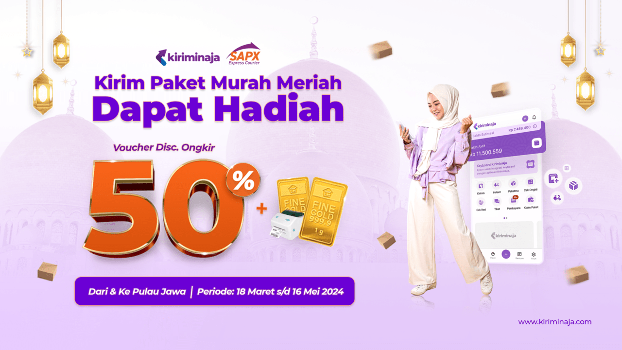 kirim paket hemat diskon ongkir 50% SAPX