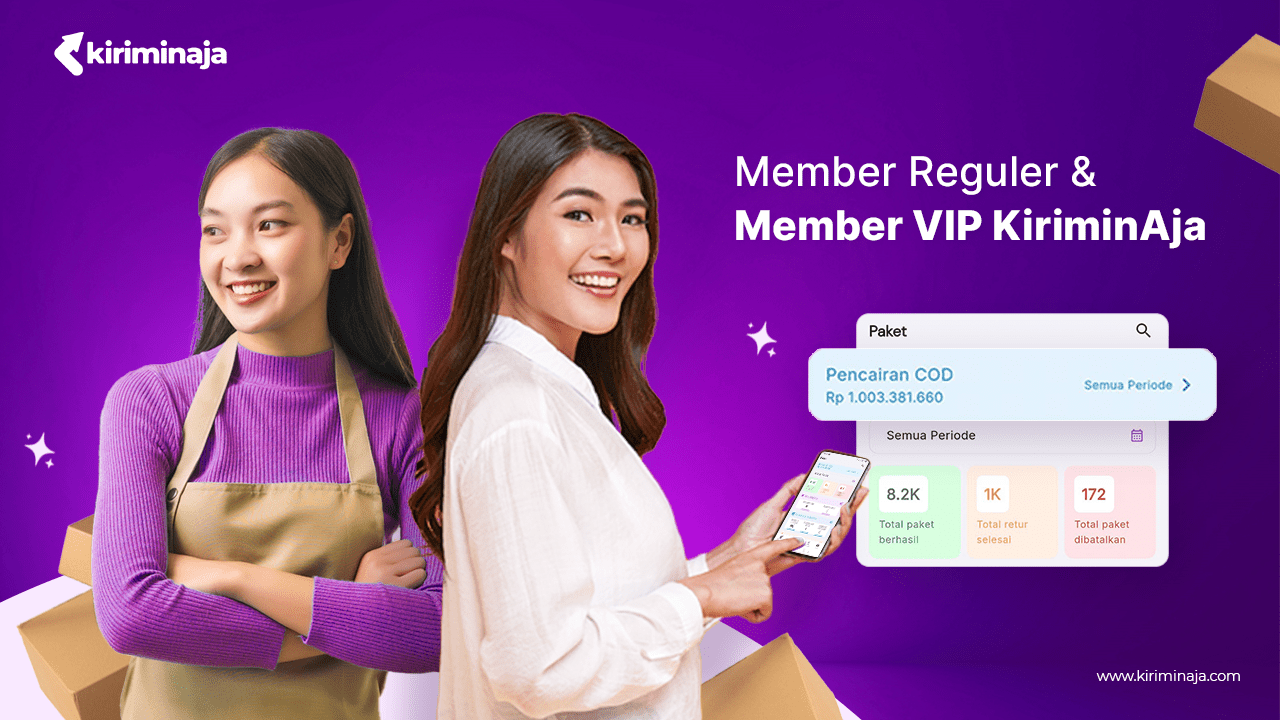 benefit member reguler dan VIP KiriminAja