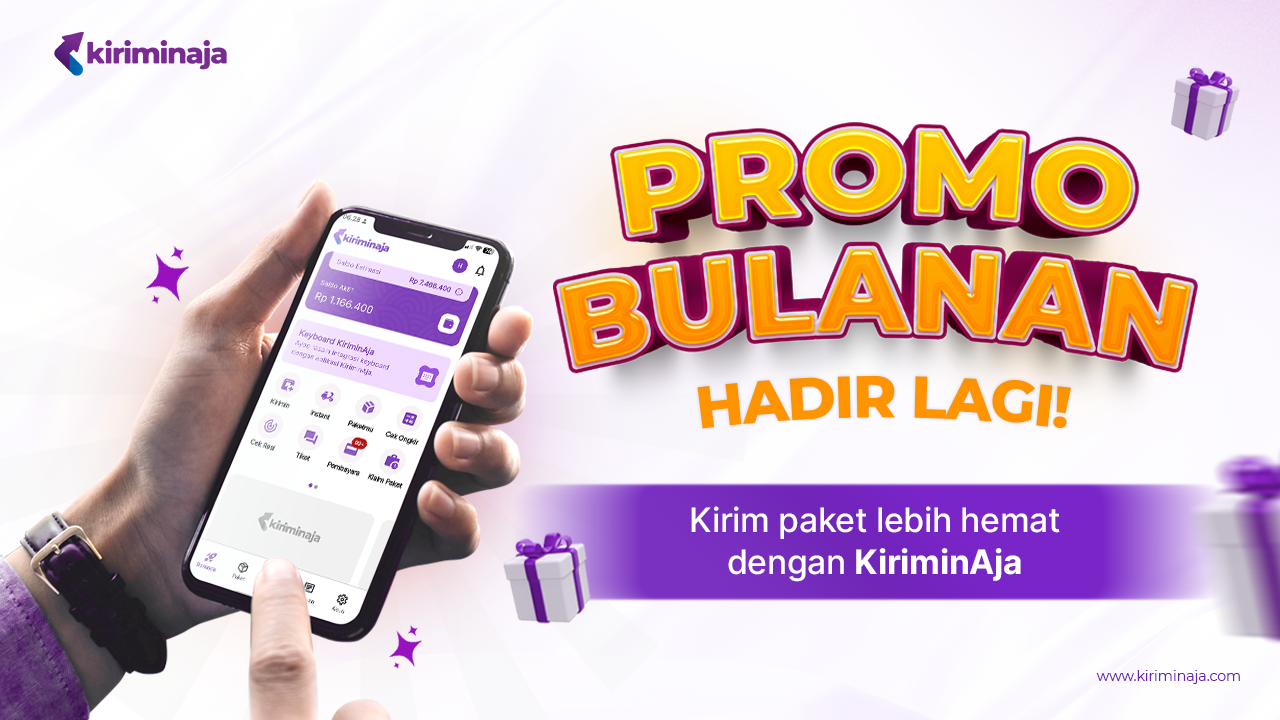 promo diskon bulanan KiriminAja