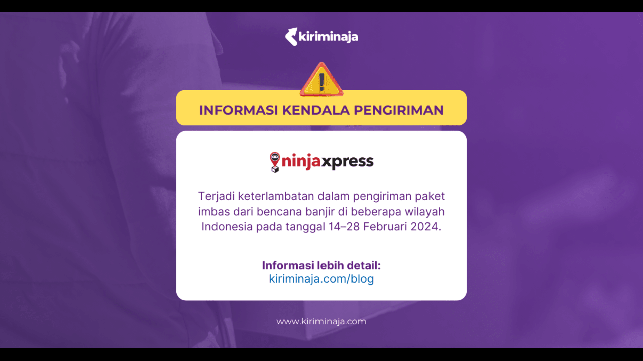 informasi kendala pengiriman ninja xpress