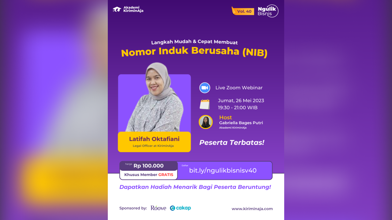 Live Buat Nomor Induk Berusaha (NIB) yang Praktis: