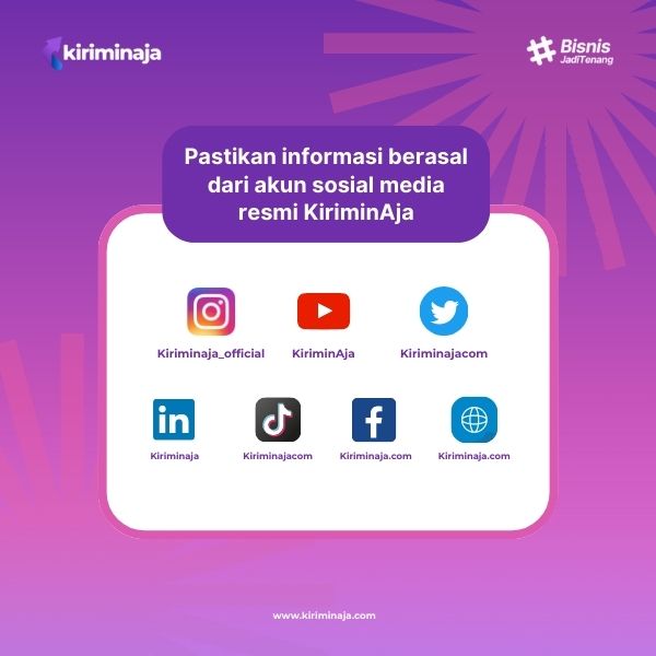 List media sosial KiriminAja