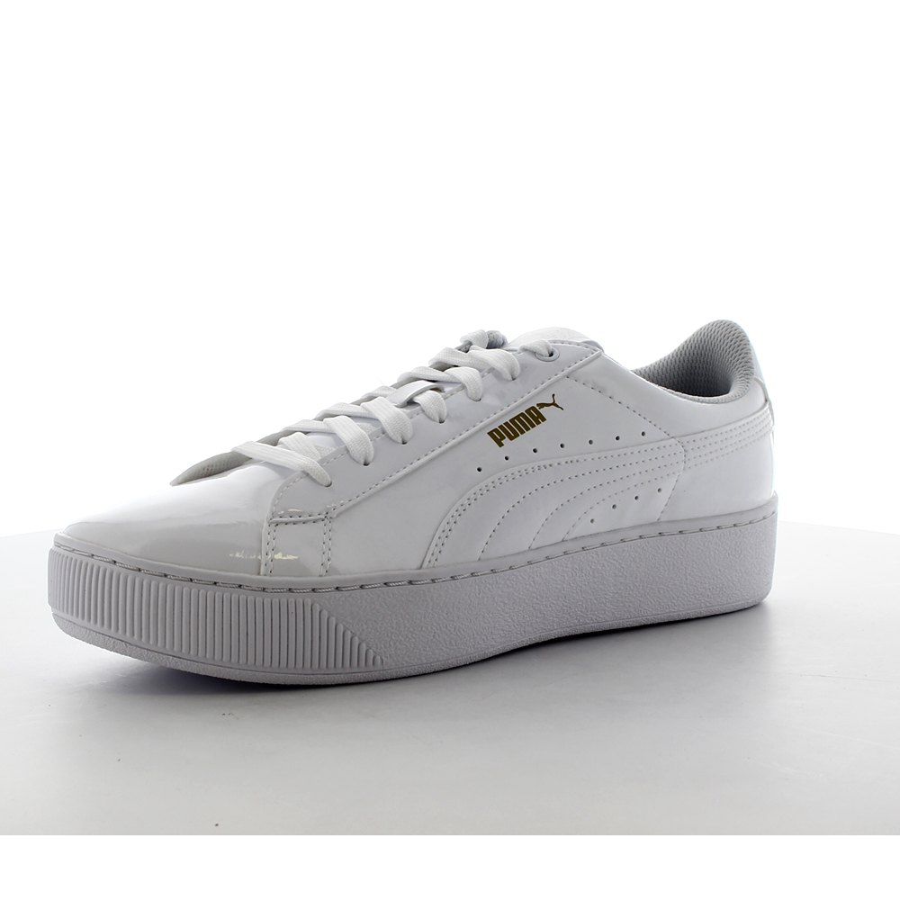 puma vikky platform patent white