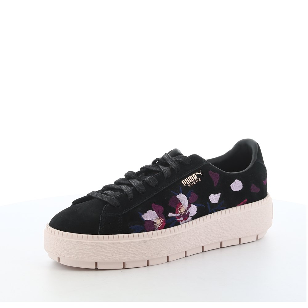 puma suede platform trace flowery