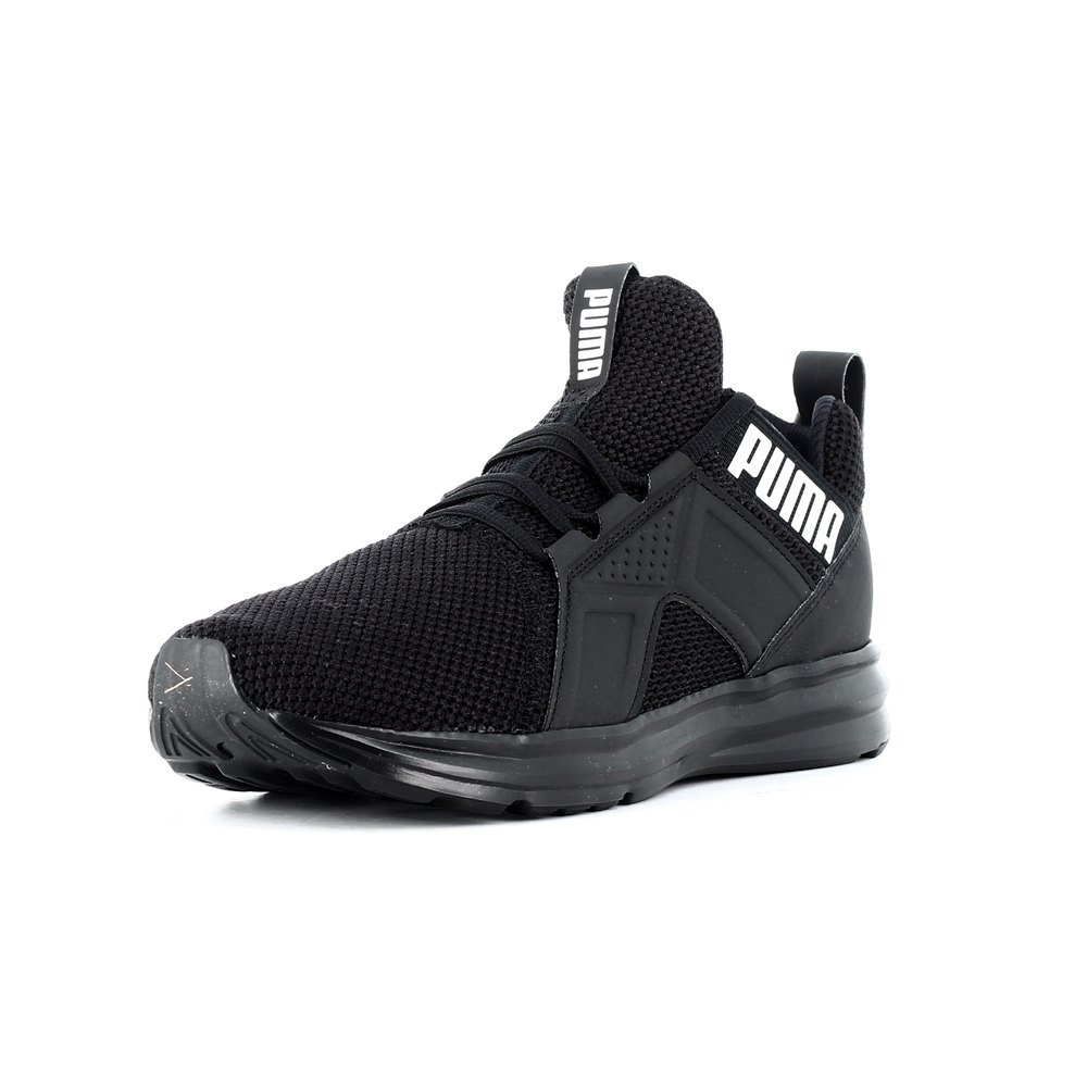 puma enzo weave black white