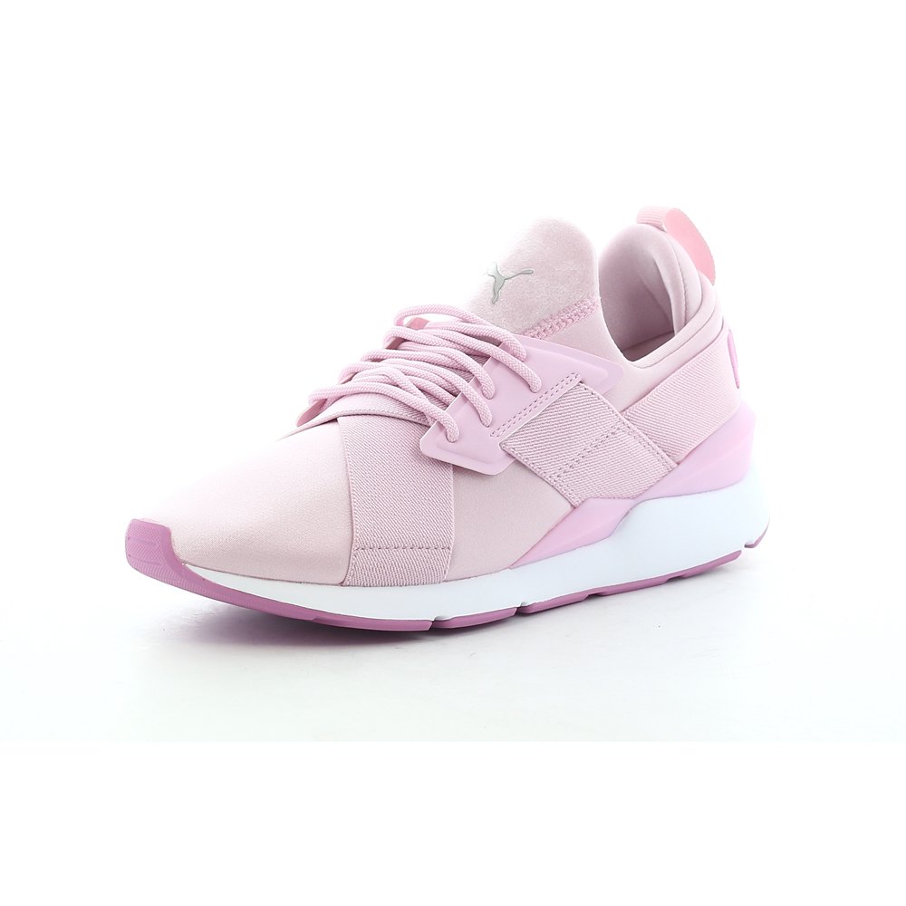 puma satin muse pink