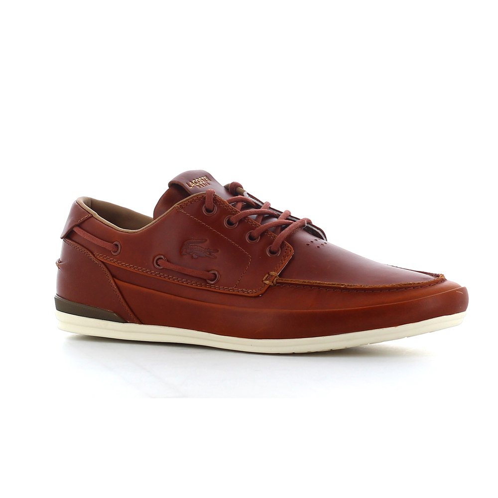 lacoste marina leather deck shoes