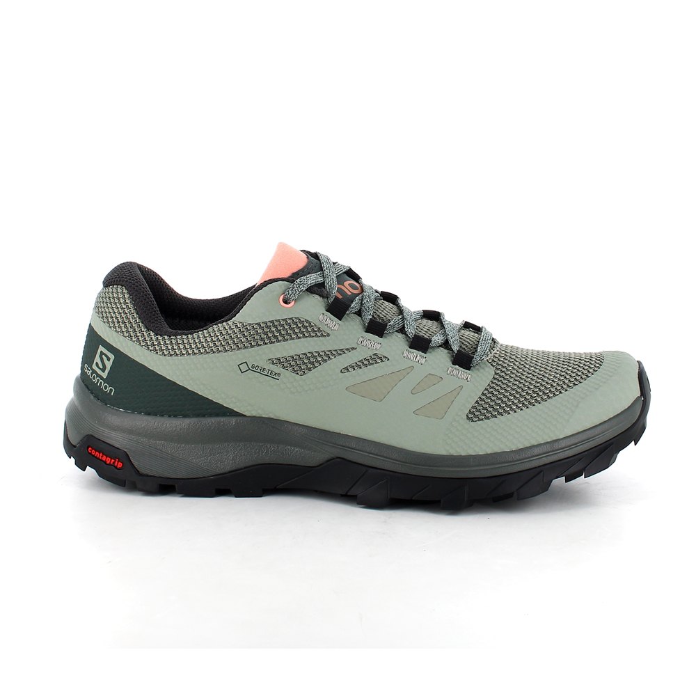 Salomon Outline Goretex 緑購入 特別提供価格 Trekkinn