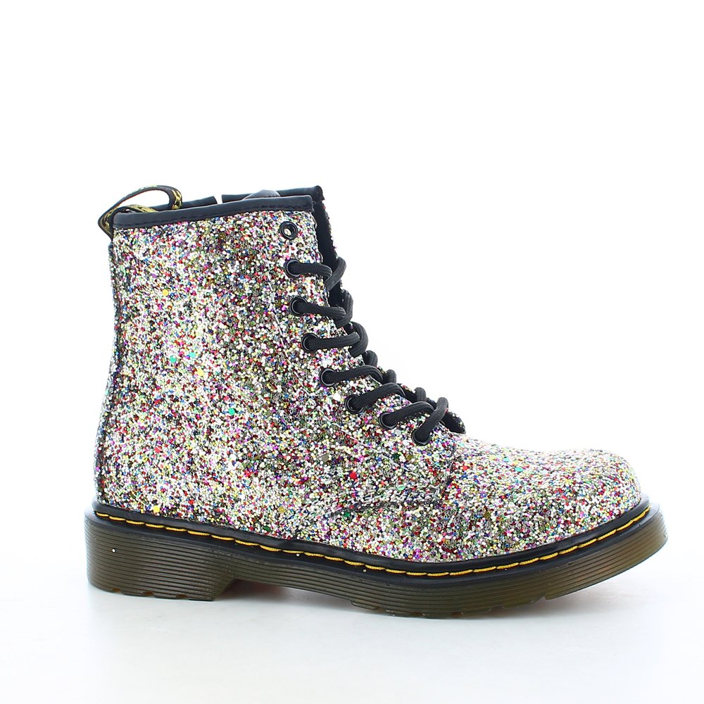 dr martens glitter silver