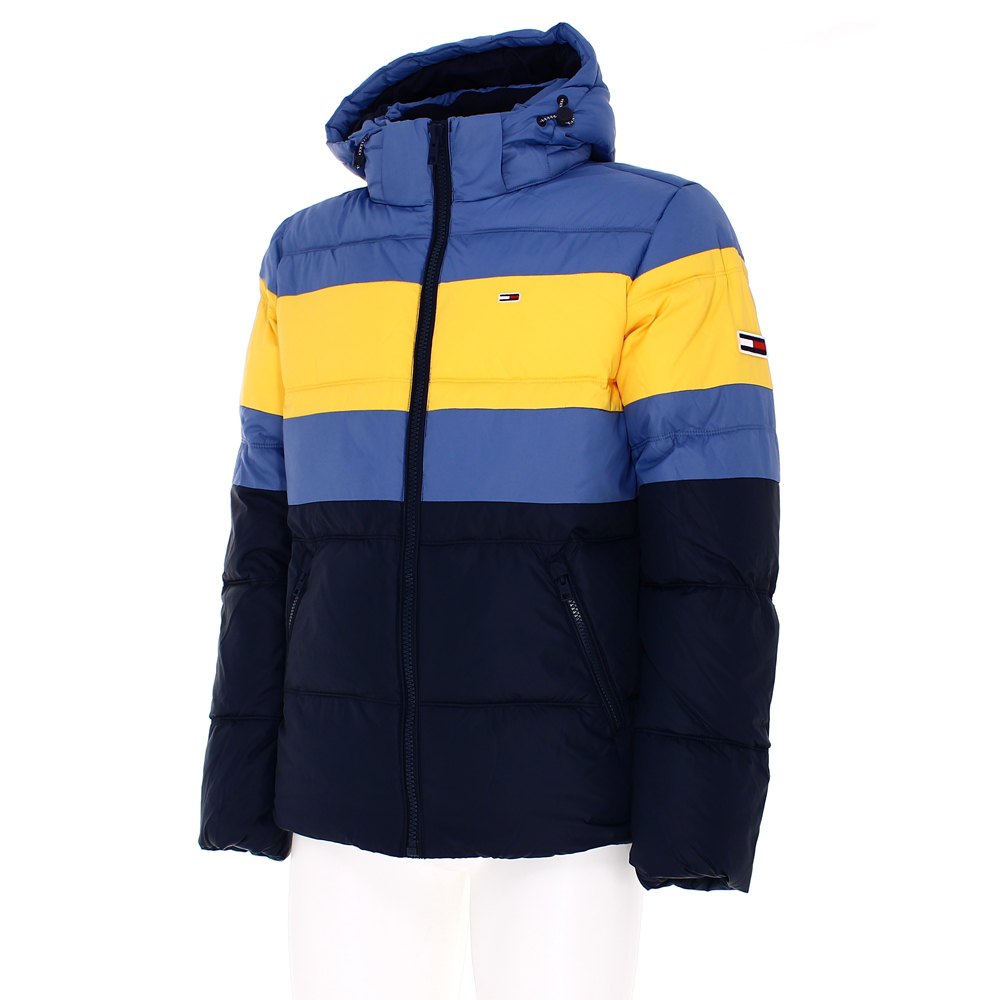 tommy hilfiger rugby stripe puffa