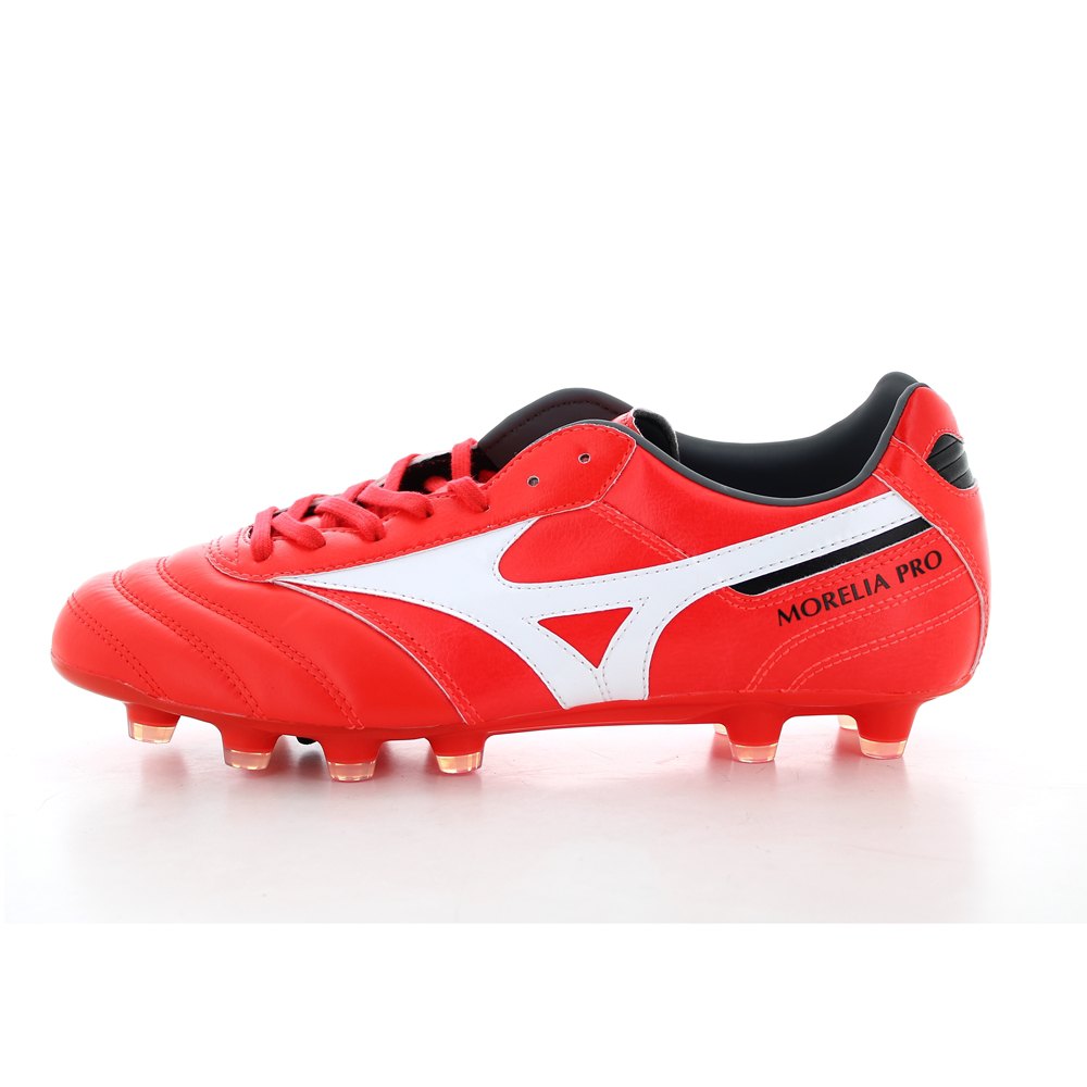 red mizuno football boots