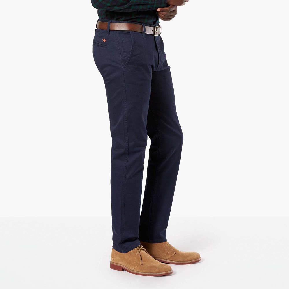 alpha khaki slim tapered fit