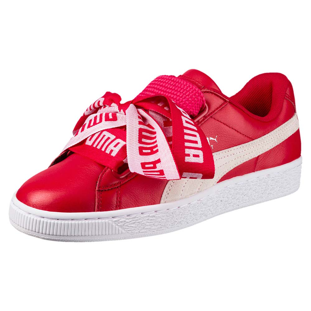 basket puma heart rouge