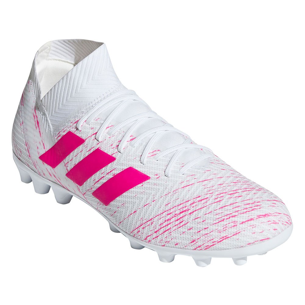 adidas nemeziz blancos con rosa