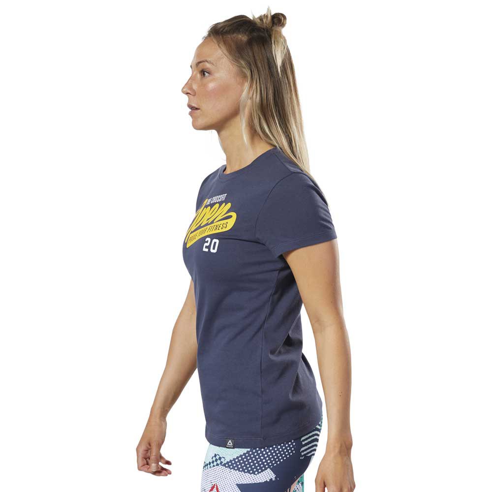 camisetas reebok mujer azul