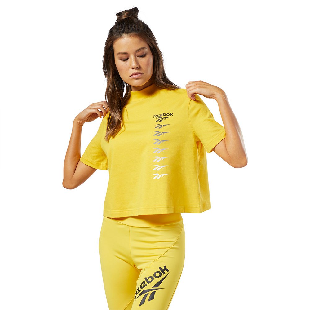 camiseta reebok classic mujer amarillo