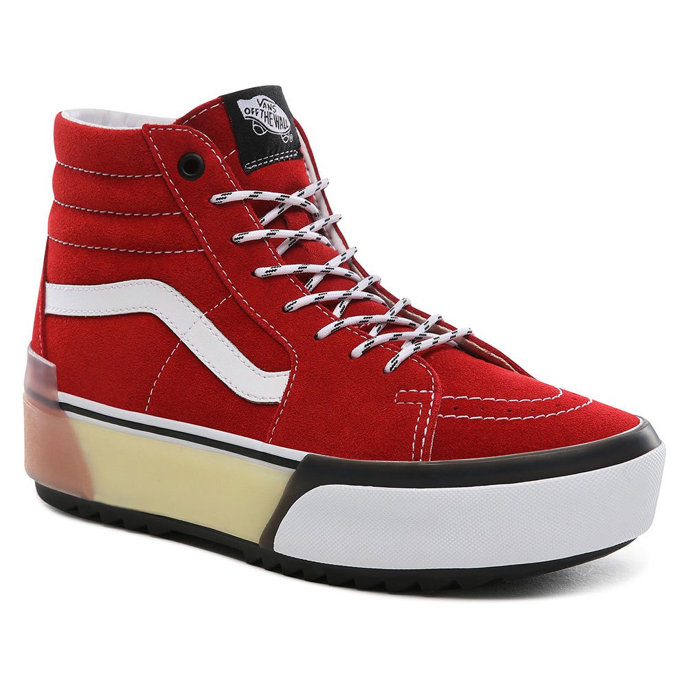 vans high top rojas