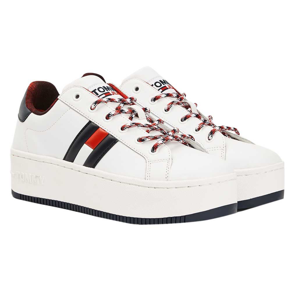 tommy jeans flag logo flatform sneaker