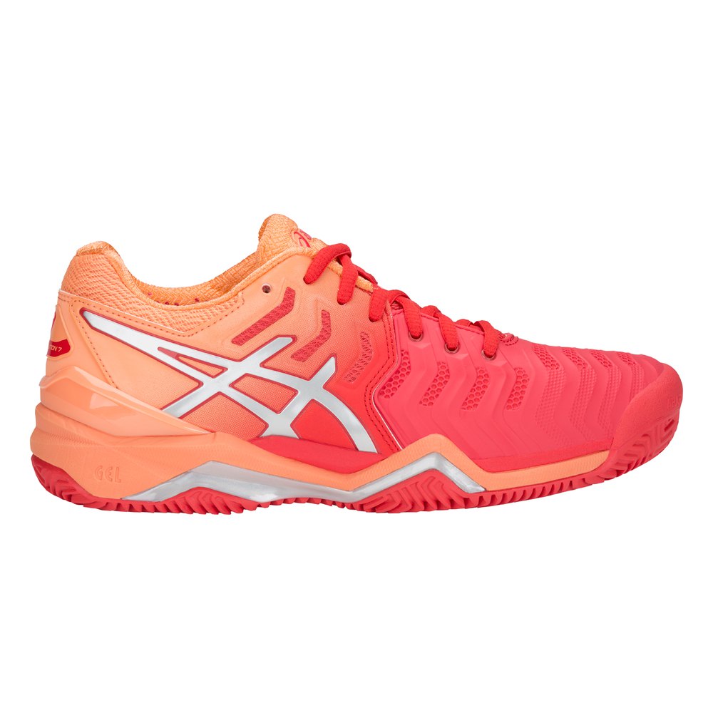 Asics Zapatos De Mujer Asics Gel-resolution 7 Clay EU 35 1/2 rouge flash/argent