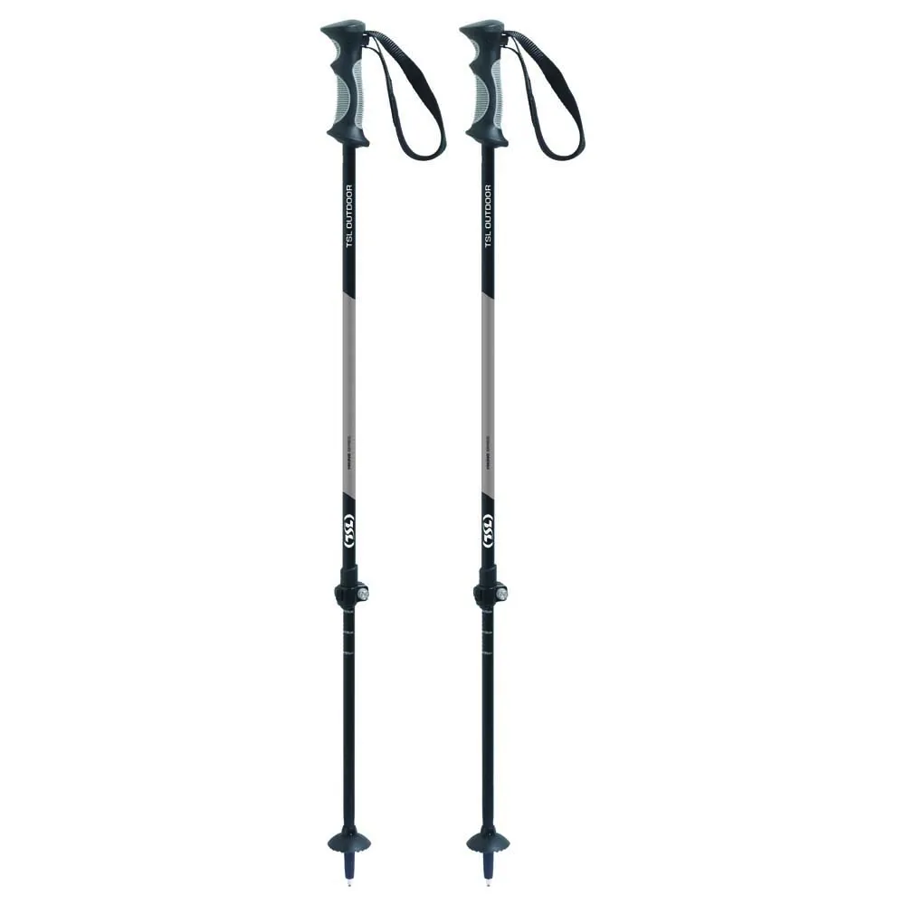 Tsl Outdoor Hiking Alu 2 Stavar Unisex, Black / silver, 83-135cm