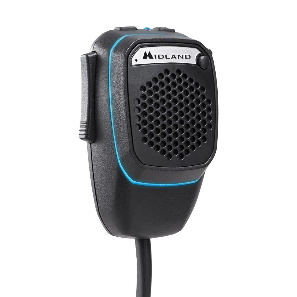 Midland Microphone Dual Mike 4pin Black One Size unisex