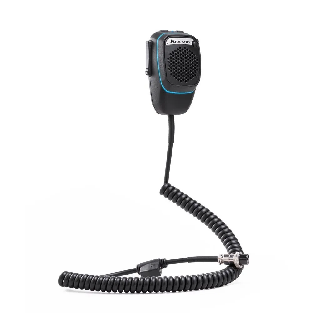 Midland Microphone Dual Mike 4pin Black One Size unisex 2