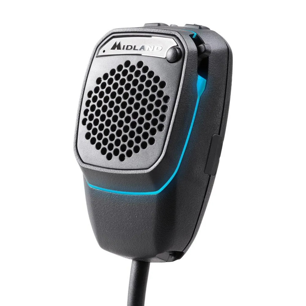 Midland Microphone Dual Mike 4pin Black One Size unisex 4