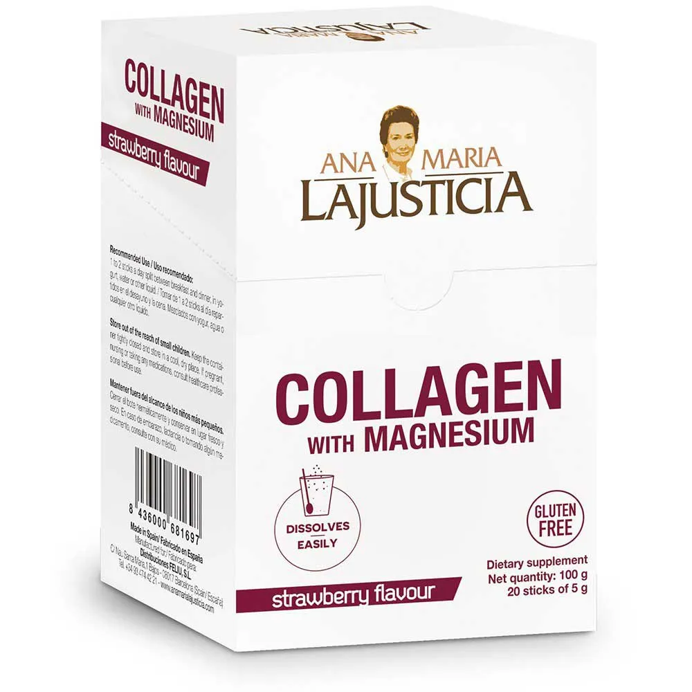 Photo Ana Maria Lajusticia Collagène Magnesium Fraise 20 Unités