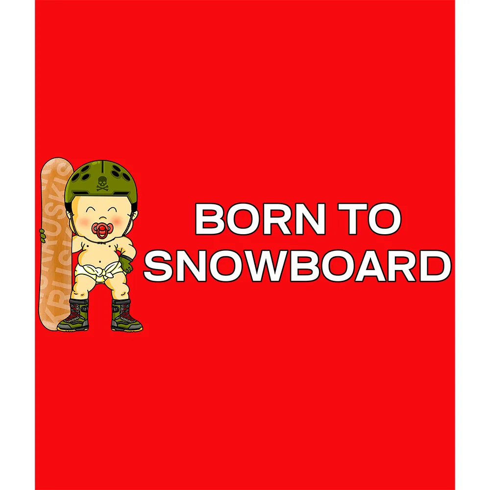 Kruskis Born To Snowboard T-shirt Med Korta ärmar Kvinna