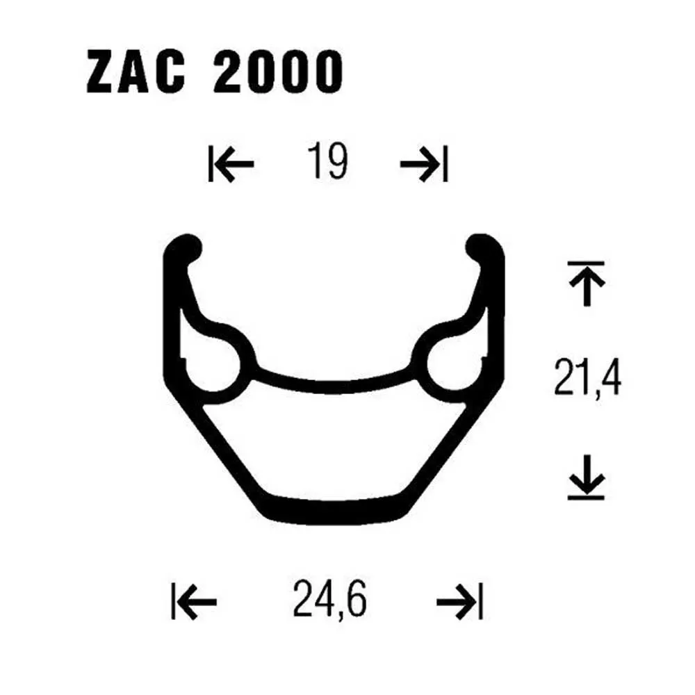 Gurpil Zac M4050 26´´ Cl Disc Mtb Bakhjul