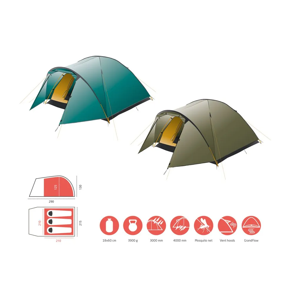 Grand Canyon Topeka 3p Tält
