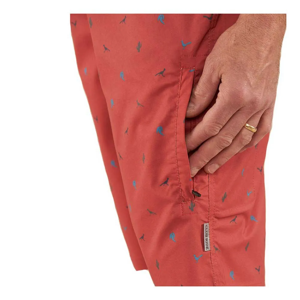 Club Ride Mountain Surf Shorts, Ochre print