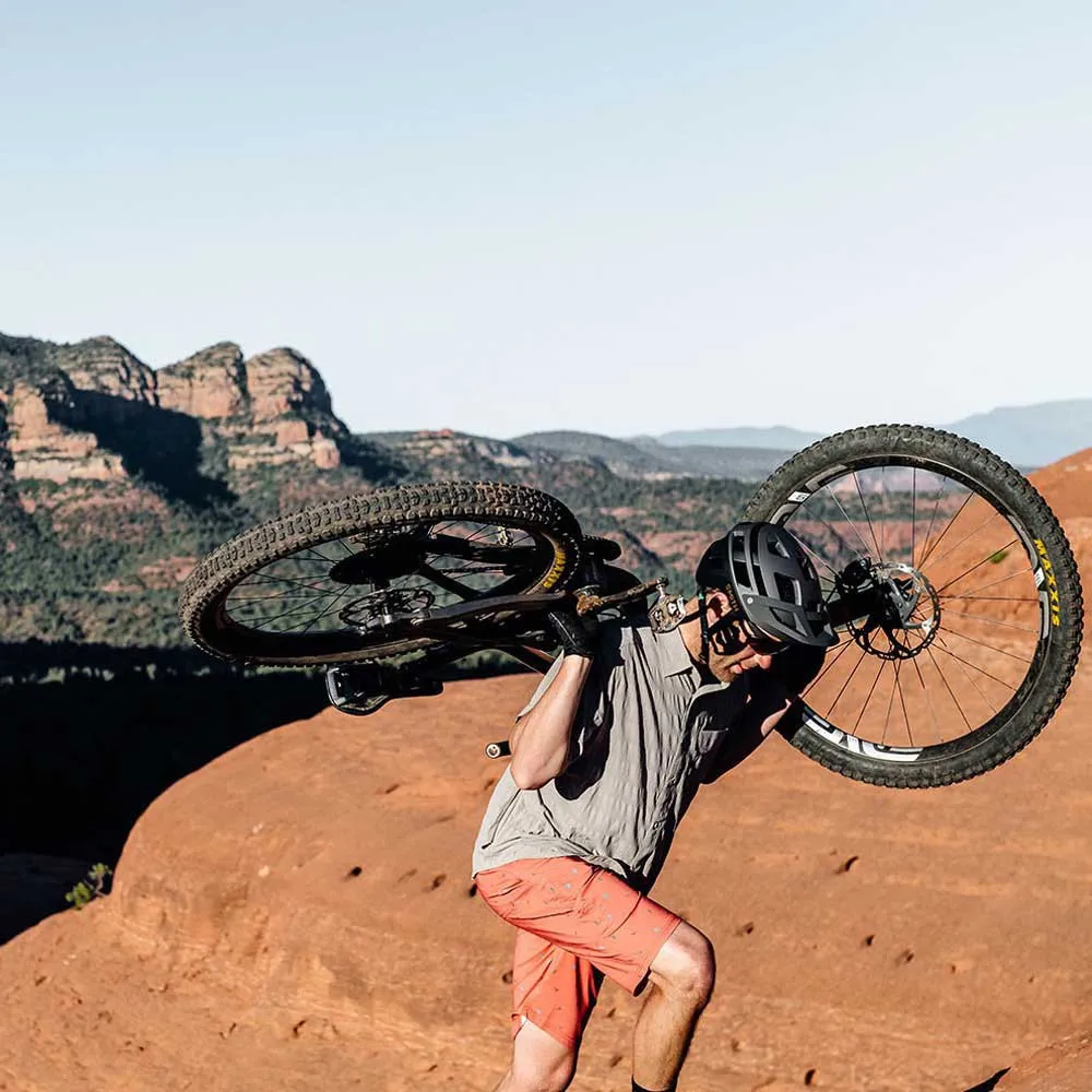 Club Ride Mountain Surf Shorts, Ochre print