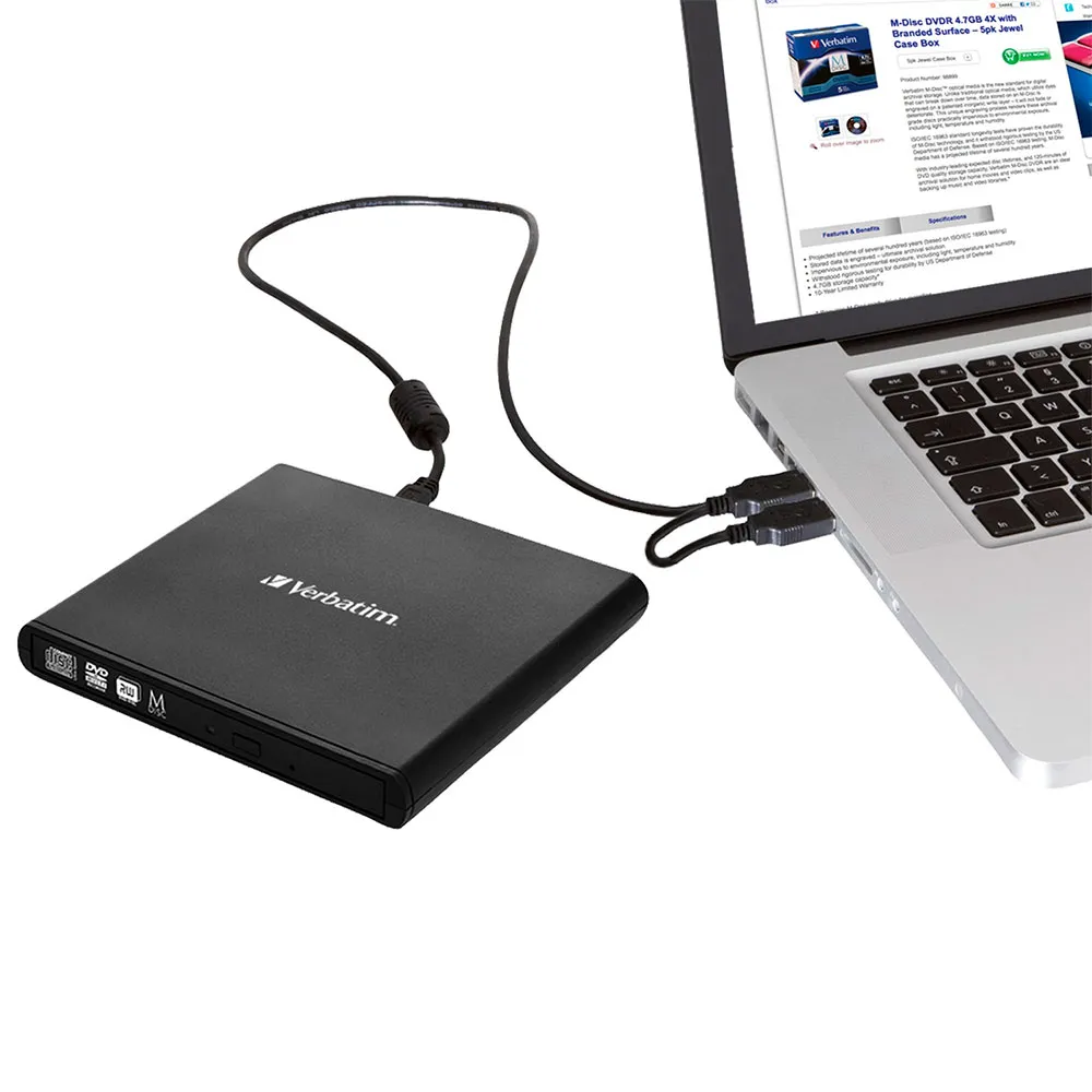 Verbatim Lector De Dvd Externo Mobile Dvd Usb 2.0 – imagen 3