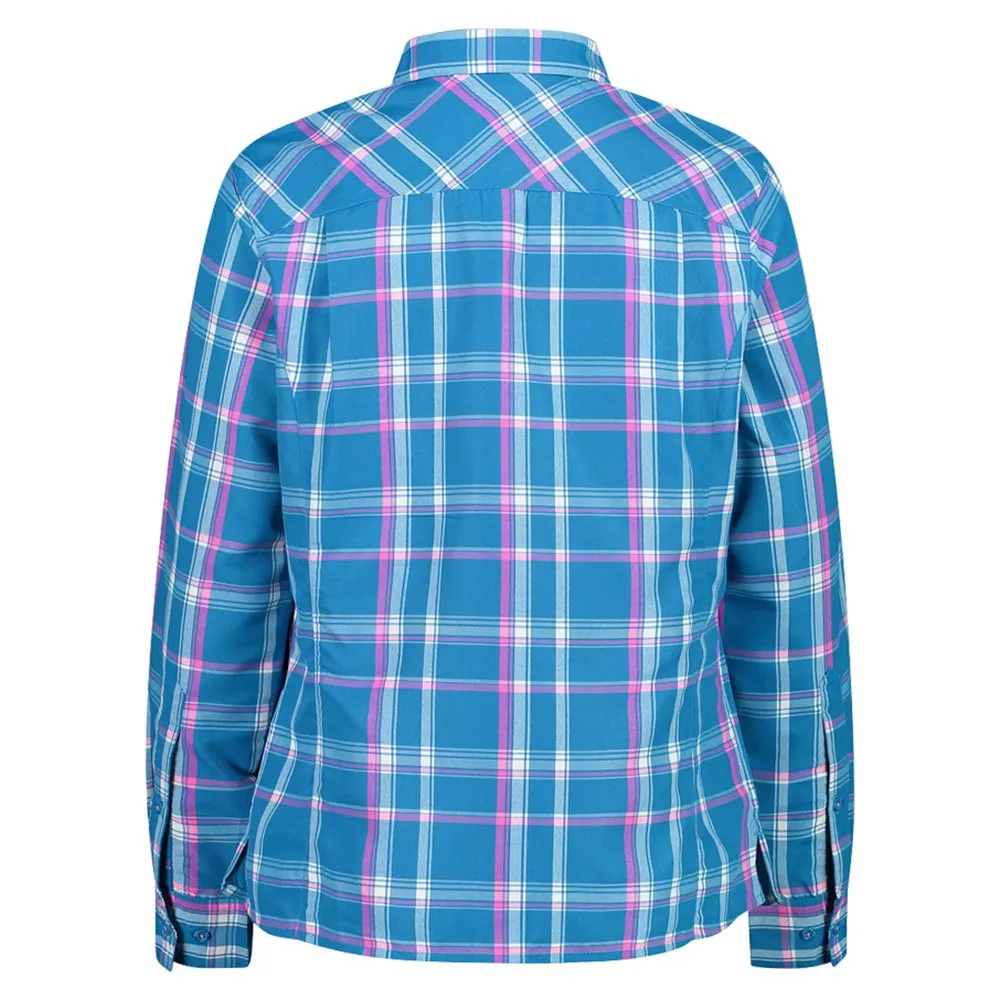 CMP 32t7086 Skjorta Med Långa ärmar, Hawaiian / white / purple fluo