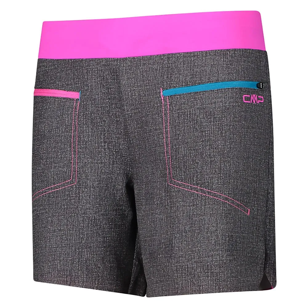 CMP Bermuda 32t6226 Shorts, Black / purple fluo