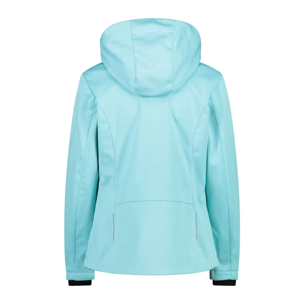 CMP Zip Hood 39a5006m Softshelljacka, Aqua mel.