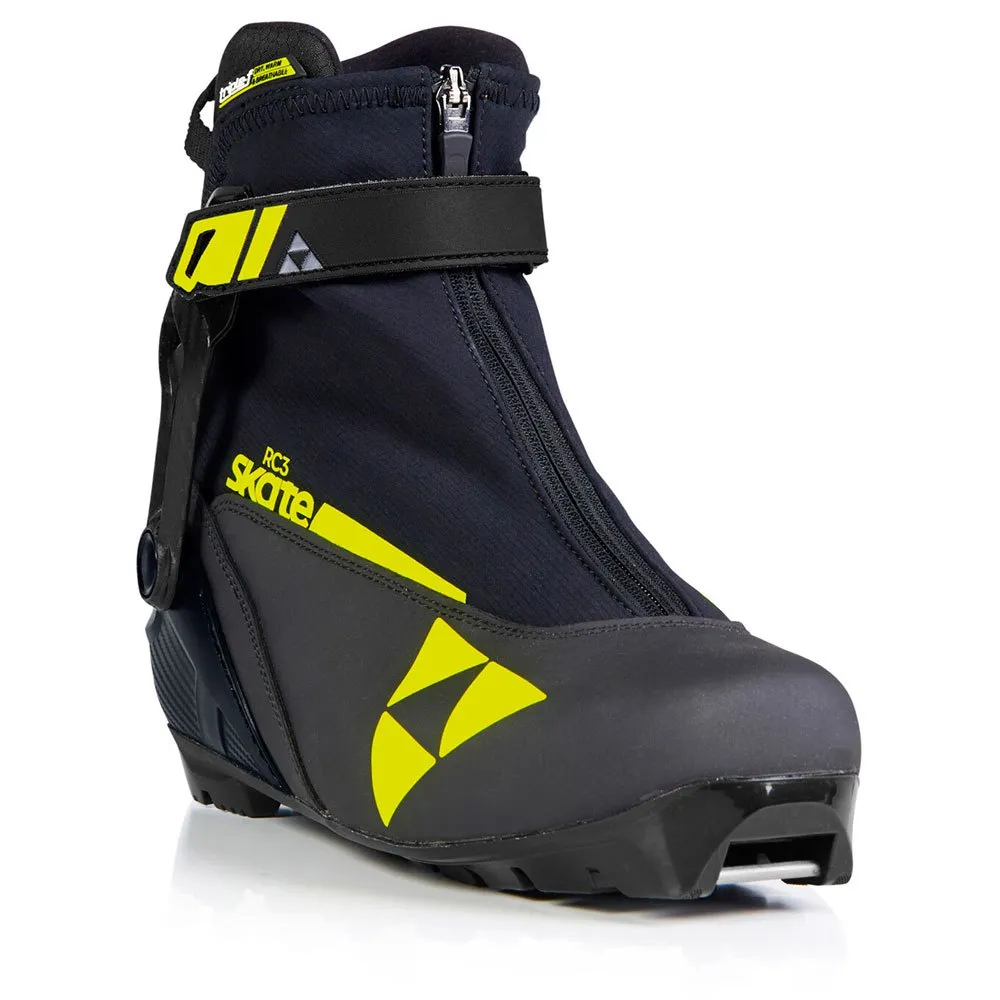 Fischer Rc3 Skate Längdskidskor Man, Black / yellow, 25.0