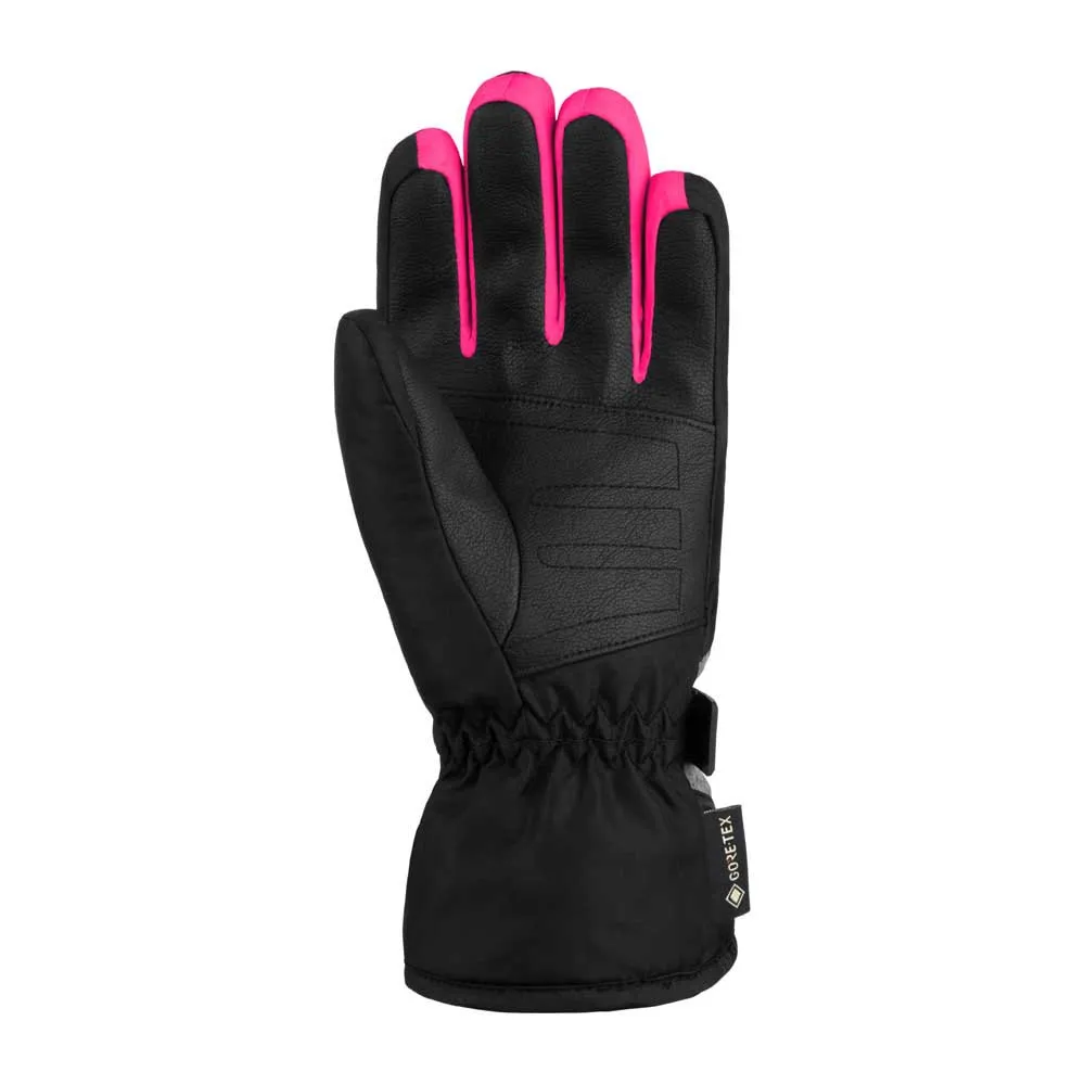Reusch Flash Goretex Handskar Flickor, Black / black melange / pink glow, 6.5