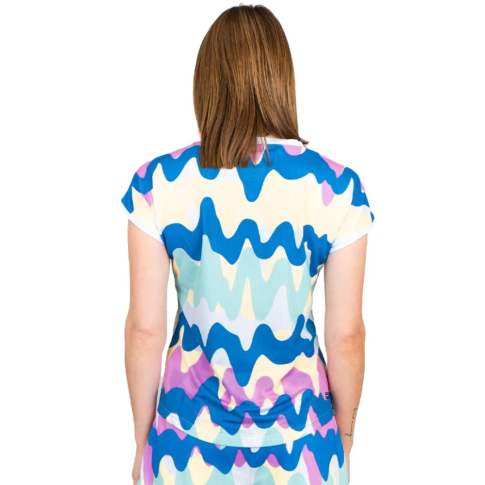 Bidi Badu Good Vibes T-shirt Med Korta ärmar Kvinna, White / multicolor