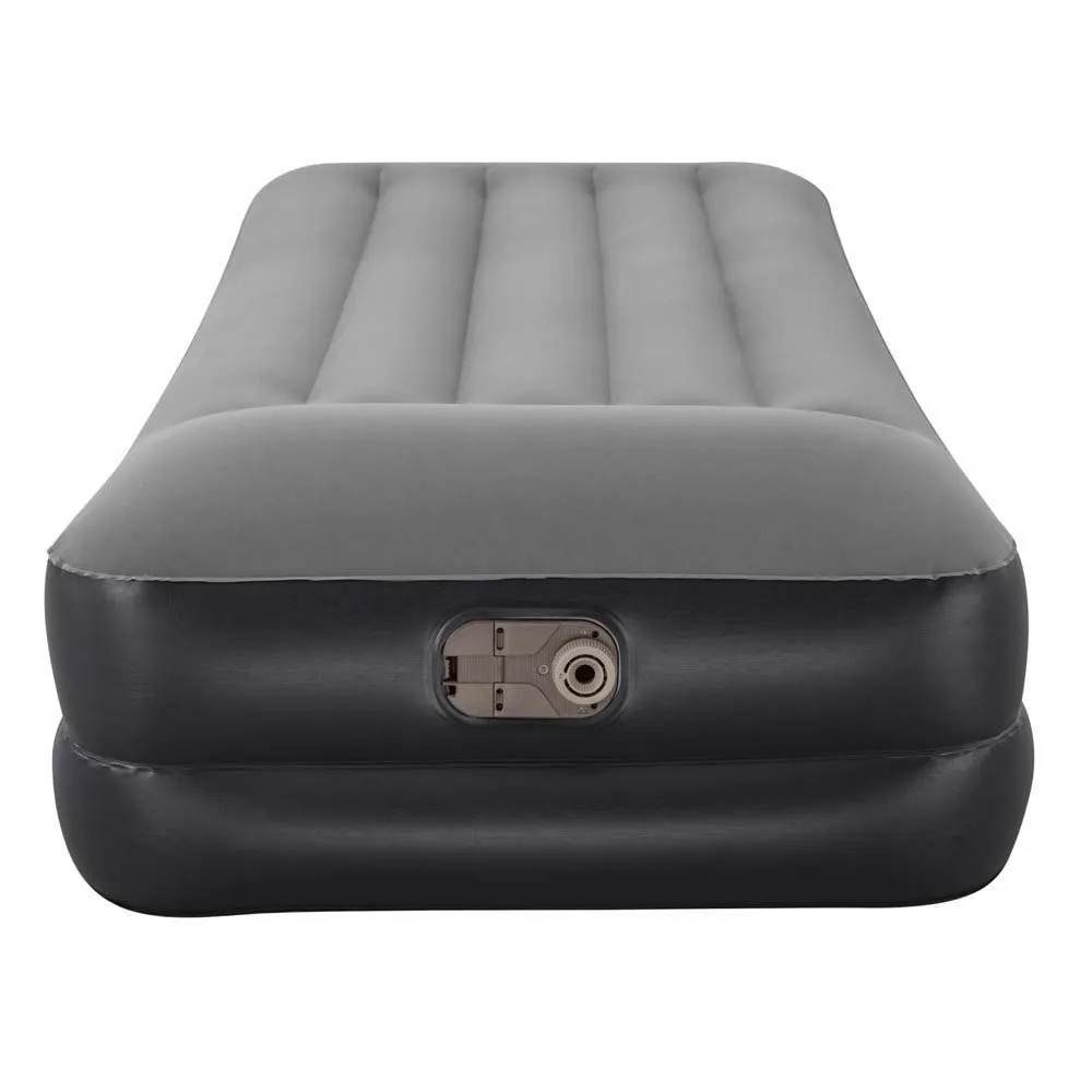 Bestway Tritech Twin Built-in Pump Enkel Luftmadrass, Black, 191 x 97 x 46cm