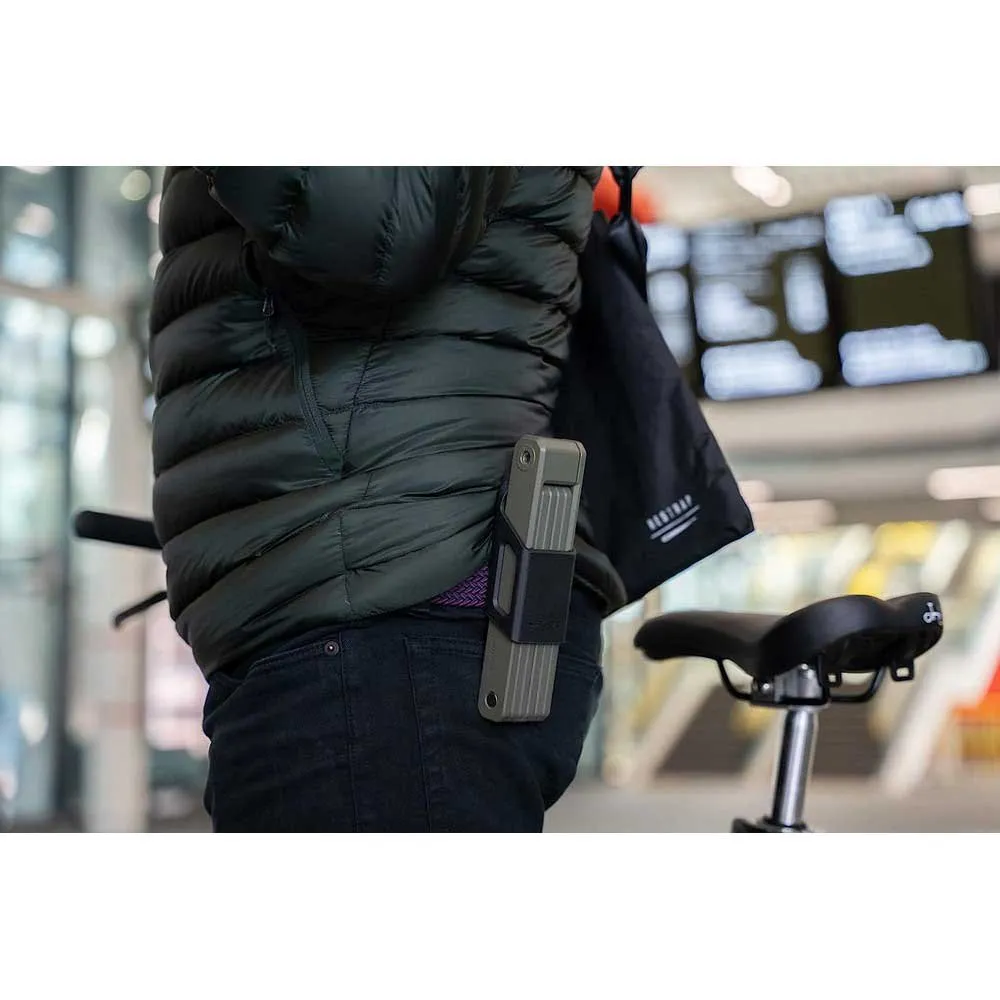 Hiplok Switch Hopfällbart Lås, Olive green, 85cm