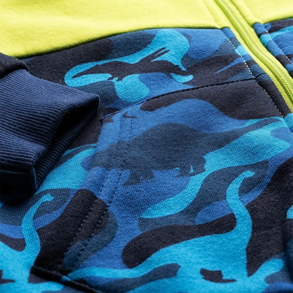 Bejo Ralphy Sweatshirt Med Dragkedja, Lime green / dino moro