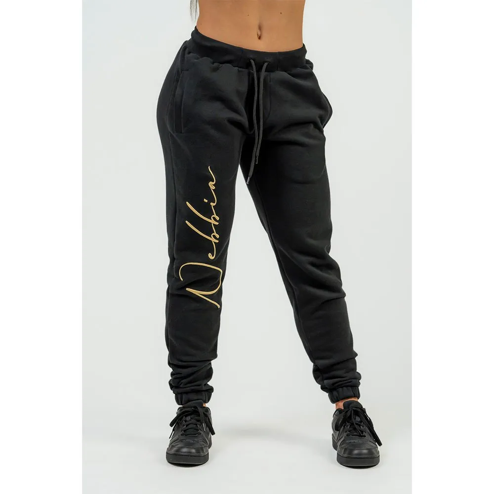 Nebbia High-waist Intense Signature Gold Joggers Kvinna