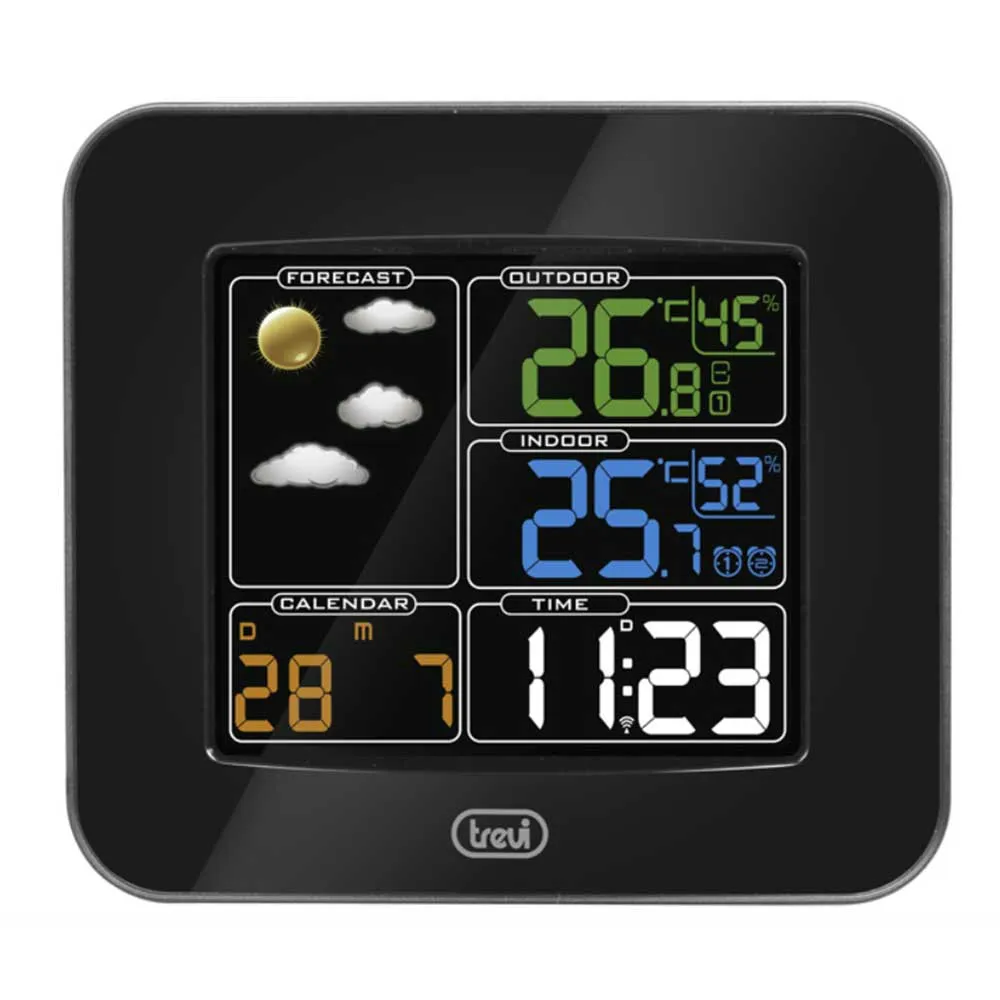 Trevi Me 3165 Rc Väderstation, Black, One Size